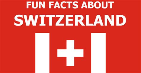 The swiss flag is made up of a white cross on a red background. Fun facts about Switzerland - 9GAG