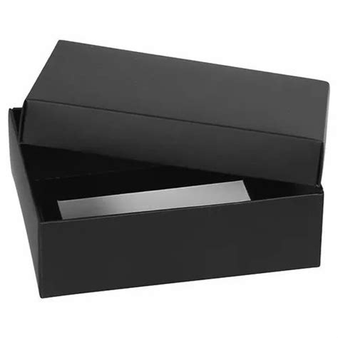Rectangular Duplex Black Paper T Packaging Box Size 10 Inch At Rs