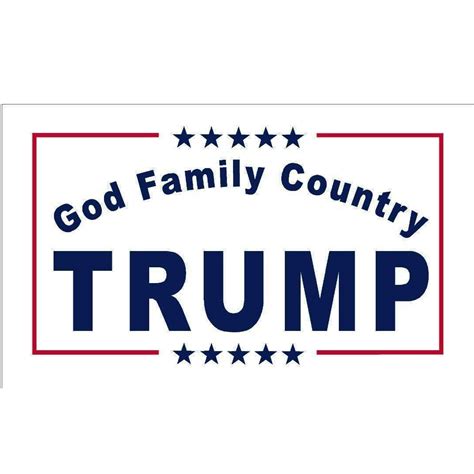 Flags supporting our 45th american president donald trump. Buy Trump God Family Country Flag - Quality Made in USA ...