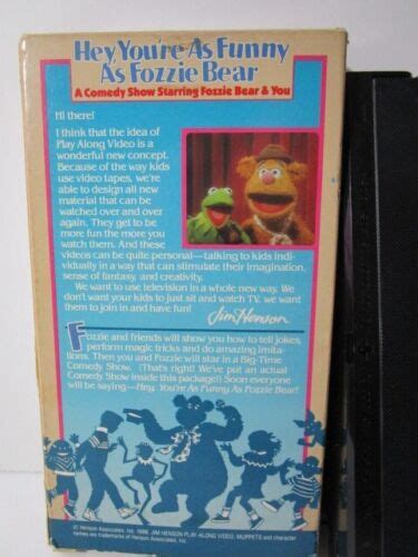 Hey Youre As Funny As Fozzie Bear Jim Henson Play Along Video