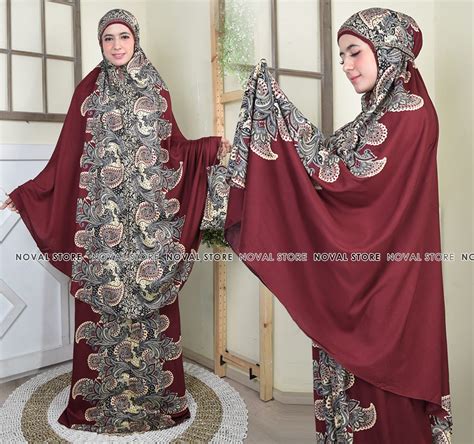 Mukena Motif Batik Jumbo Bakul Baju