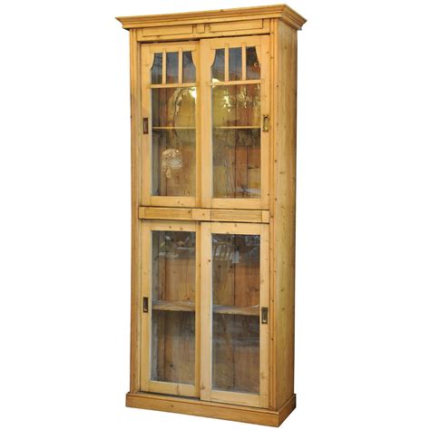 The bonnetiere is a single door cupboard with an interior shelf. Tall Antique Pine Pantry Cupboard For Sale at 1stdibs