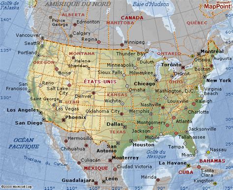 Cartograffr Les Etats Unis Les Grandes Villes