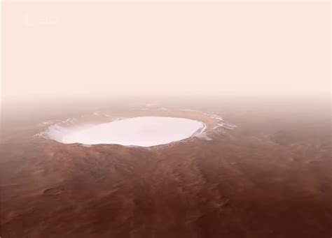 Take A Virtual Flight Over Korolev Crater On Mars Spaceref