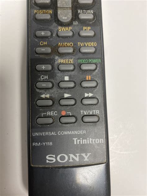 Sony Trinitron Rm Y118 Remote Control Universal Commander Tested W Aa