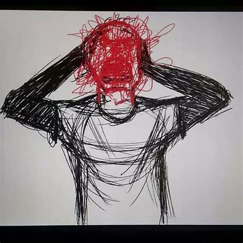 Anger Drawing Drawing Feelings Dark Drawings Line Art Drawings