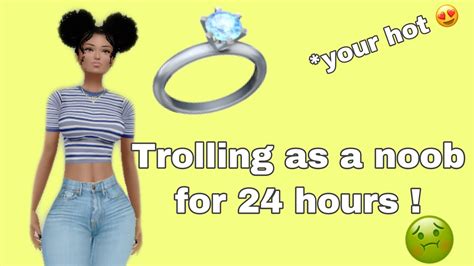 Trolling As A Noob For 24 Hours 🤨 Imvu Gameplay Youtube