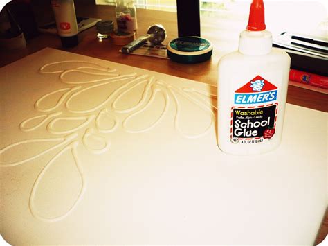 Put Elmers Glue On Canvas And Paint Over It Diy Canvas Diy Artwork
