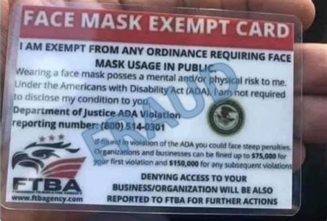 Cards Claiming Mask Requirement Immunity Are Fake News Wibw 580