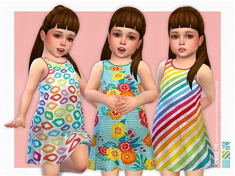 The Sims Resource Toddler Dresses Collection P150 By Lillka Sims 4