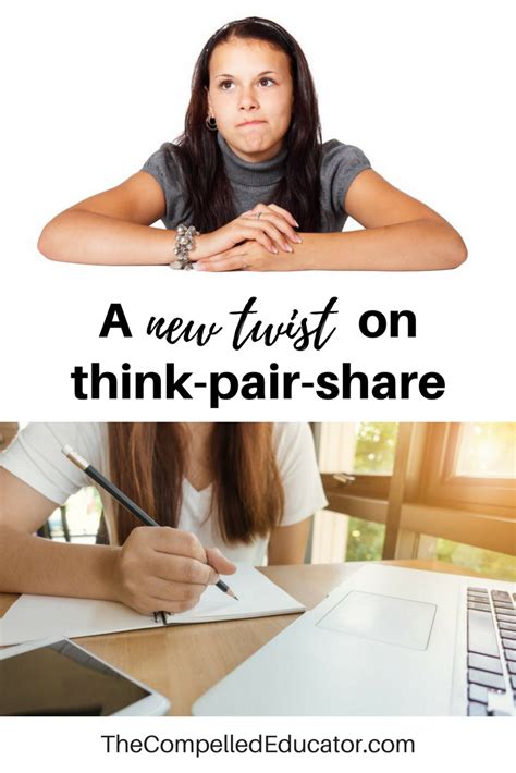 Give them time to think on their own about possible answers for a specific amount of time. The Compelled Educator: A New Twist on Think-Pair-Share