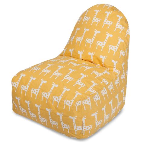Add a fun seating solution to your living room or child's bedroom with this vibrant bean bag chair—the perfect place to sit and read. Majestic Home Goods Indoor Yellow Stretch Bean Bag Kick-it ...