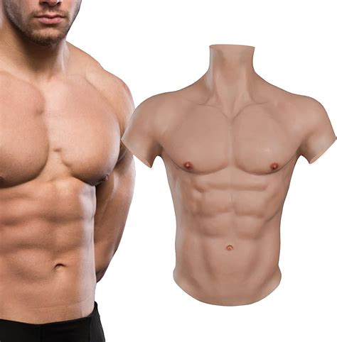 Buy BINIMOKOO Realistic Silicone Muscle Chest Suit Male Chest Fake