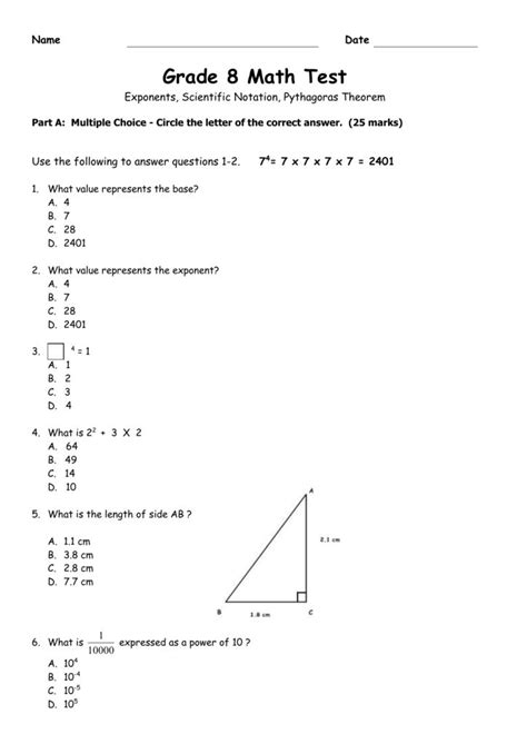 Math Activities For Grade 8 Students Math Worksheets Mathematics