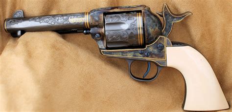Engraved Us Firearms Usfa Colt Replica Single Action