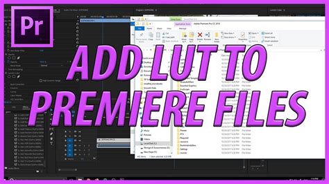 By default, premiere pro sequences start at the timecode 00:00:00:00. How Add LUTS To Premiere Pro Selection Menu in Adobe ...