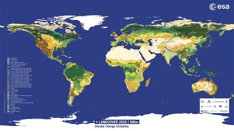 Esa Releases Latest Global Land Cover Map Earth Imaging Journal