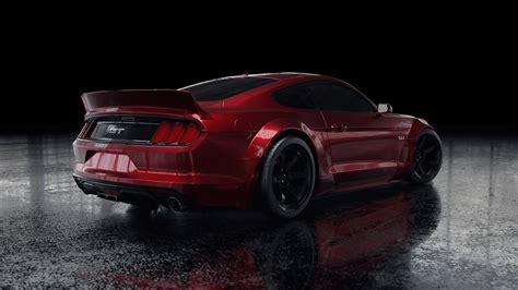 Red Ford Mustang Rear Wallpaperhd Cars Wallpapers4k Wallpapersimages