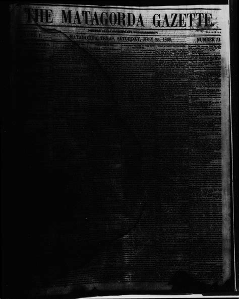 The Matagorda Gazette. (Matagorda, Tex.), Vol. 1, No. 51, Ed. 1