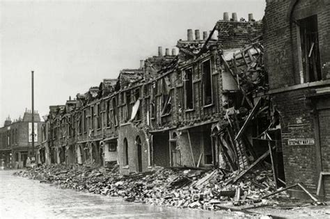 Stepney Way After Bombing London Blitz The Blitz Britain