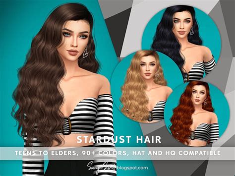 Stardust Long Wavy Hair By Sonyasimscc At Tsr Sims 4 Updates