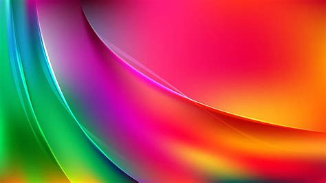 Red Pink Green Curve Wavy Lines Abstract Hd Wallpaper Peakpx