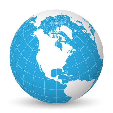 Free Globe Clipart Showing North America