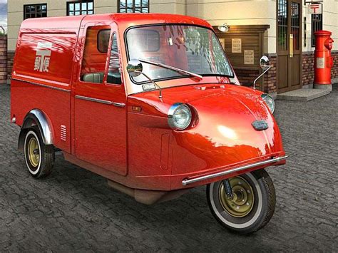 Daihatsu Midget In Postal Service Red Classic Japanese Cars Classic