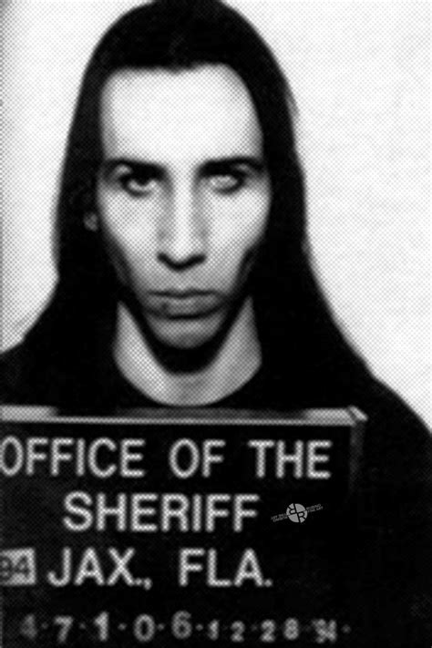 Marilyn Manson Mug Shot Vertical Painting By Tony Rubino Saatchi Art