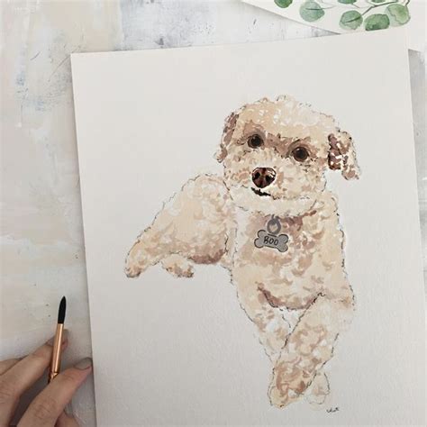 Custom handmade watercolor painting of your pet. Custom Pet Portrait | Watercolor - CELESTE C. CLARK