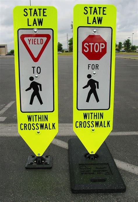 Traffic Safety Blog The Purpose Of The In Street Pedestrian Crosswalk Sign