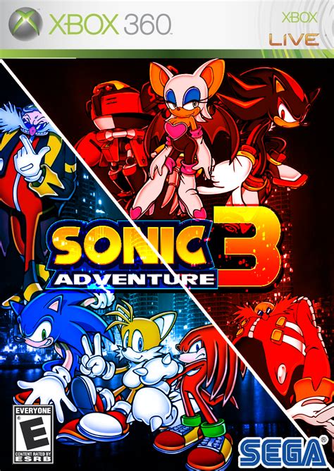 Sonic Adventure 3 Xbox360 Case Art By Superkeldeonation On