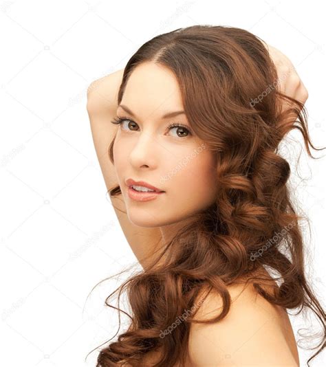 Beautiful Woman With Long Hair Stock Photo Syda Productions