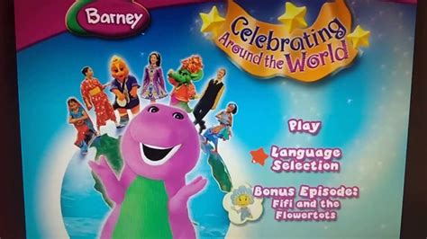 Barney Celebrating The World Dvd Menu Walkthrough Youtube