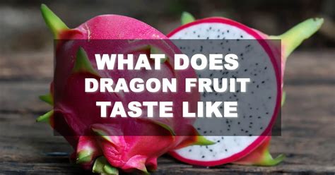 what does dragon fruit taste like this is all you should know about