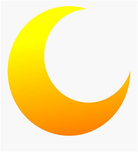 Moon Clipart Free Clip Art Images Yellow Half Moon Png Free