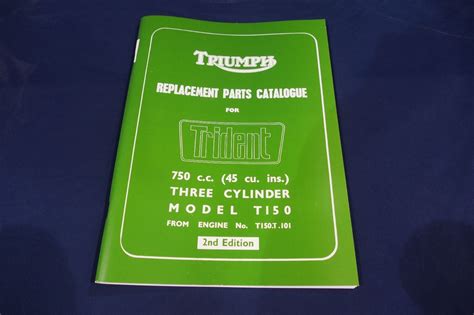 Triumph Trident T150 Genuine Workshop Manual And Illustrated Parts List 1969 70 Ebay