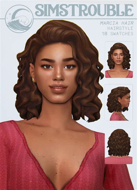 Simstrouble Marcia Hair Sims 4 Hairs