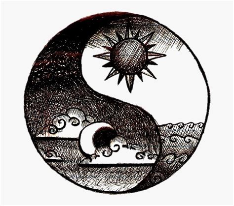 Yin Yang Sun Moon Stars Clip Art