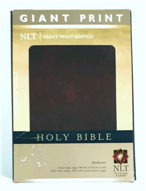 Holy Bible Giant Print Edition Tyndale Nlt New Living Translation