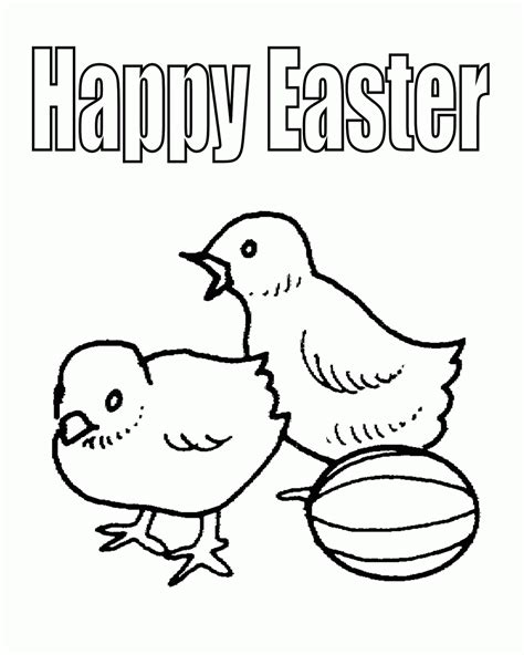 Easter Colouring Easter Chicks Colouring Sheets