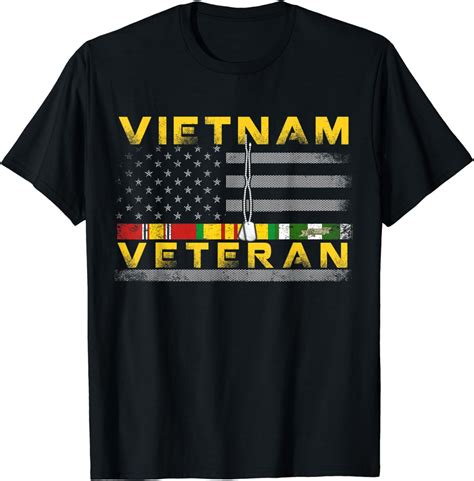 Vietnam Veteran Us Flag T Shirt T Vietnam War Vet T