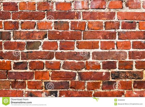 Old Weathered Grunge Red Brick Wall Stock Photo Image Of