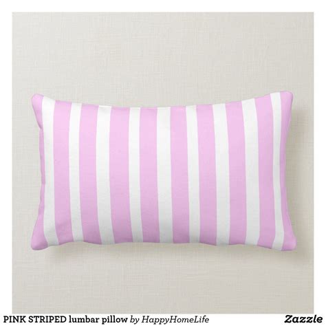Pink Striped Lumbar Pillow In 2020 Ts Diy Fun