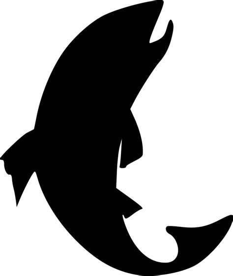 Fish Black And White Free Fish Fin Clipart Wikiclipart