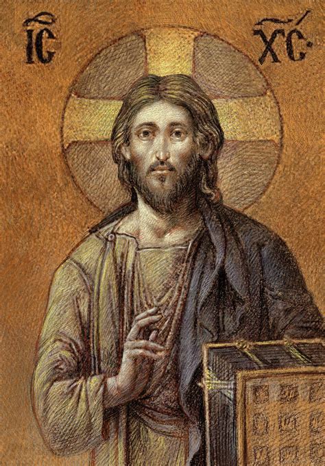 Byzantine Christ Painting By Kurt Wenner Pixels