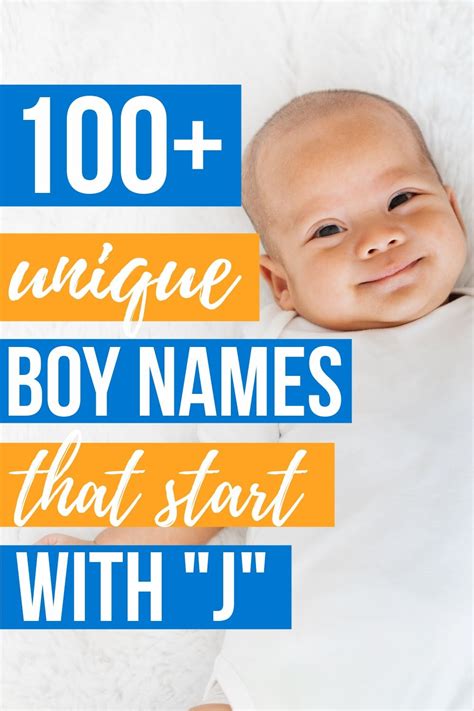 Unique Baby Boy Names That Start With J