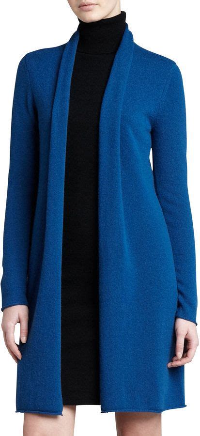Neiman Marcus Cashmere Collection Cashmere Duster Long Sweaters Cable