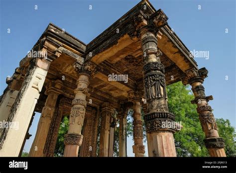 Detail Of The Ghantai Temple In Khajuraho Madhya Pradesh India Forms