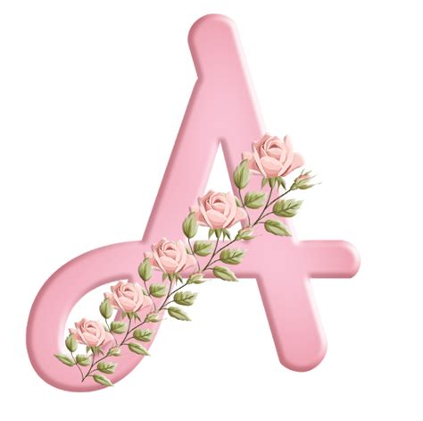 Sussurro De Amor Alfabeto Textura Rosa Png Flores Letras Com Flores